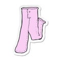 sticker of a cartoon pair of pink pants