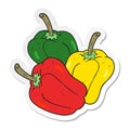 sticker of a cartoon peppers