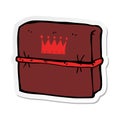 sticker of a cartoon royal business files