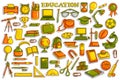 Sticker collection for education object