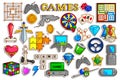 Sticker collection for video game interface object