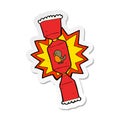 sticker of a exploding christmas cracker