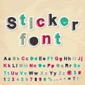 Sticker font