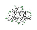 Happy new home, vector. Scandinavian minimalist wall art design. Wording design, lettering. Wall art, artwork, poster design Royalty Free Stock Photo