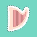 Sticker Harp, Line Cut - Simple illustration, Good for Prints , Announcements, Etc