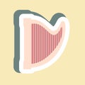 Sticker Harp - Simple illustration, Good for Prints , Announcements, Etc