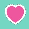 Sticker Hearts - Line Cut,Simple illustration,Editable stroke