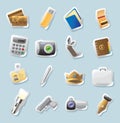 Sticker icons for personal belongings