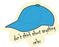 sticker image of a cap with an inspirational inscription