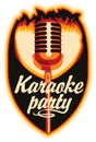Sticker for a karaoke party