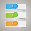 Sticker label paper colorful set Royalty Free Stock Photo