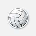 Sticker leather volleyball ball