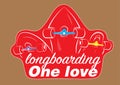 Sticker 3 longboards