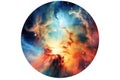 Sticker Orion Nebula Vibrant And Colorful Nebula Located In The Orion Constellation Royalty Free Stock Photo