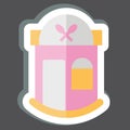 Sticker Restaurant. related to Sticker Building symbol. simple design editable. simple illustration