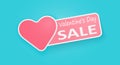 Sticker for sale on Valentine`s Day.