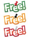 Sticker set Royalty Free Stock Photo