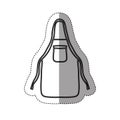 sticker silhouette kitchen apron cloth Royalty Free Stock Photo
