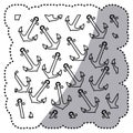 sticker silhouette pattern silhouette anchors