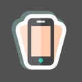 Sticker Smartphone Shake. suitable for web interface symbol. simple design editable. design template vector. simple symbol Royalty Free Stock Photo