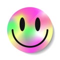 Sticker smile holography y2k style