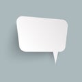 sticker speech bubble with shadow Royalty Free Stock Photo