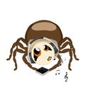 Sticker spider isolated Ã¢â¬â with music