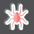 Sticker Spider. suitable for animal symbol. simple design editable. design template vector. simple symbol illustration