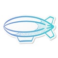 Sticker style icon - Airship Balloon