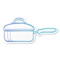 Sticker style icon - Cooking pan