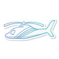 Sticker style icon - Helicopter