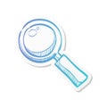 Sticker style icon - Magnifier