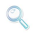 Sticker style icon - Magnifier
