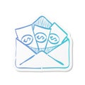 Sticker style icon - Money envelope