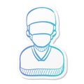 Sticker style icon - Surgeon