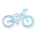 Sticker style icon - Trial bicycle