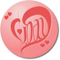 Sticker - sweet Valentine Day in Color