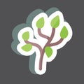 Sticker Tree. suitable for Garden symbol. simple design editable. design template vector. simple symbol illustration