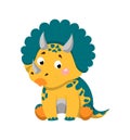 Sticker of Triceratops Royalty Free Stock Photo