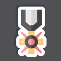 Sticker Valor Medal. related to Military symbol. simple design editable. simple illustration