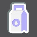 Sticker Washing Powder. related to Laundry symbol. simple design editable. simple illustration