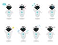 Stickers chat bot, robot and ai