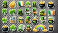 Stickers, Illustrated, 3D, St_Patrick Theme, AI-Generated Royalty Free Stock Photo
