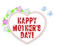 Stickers Mothers day. Royalty Free Stock Photo