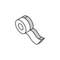 sticking plaster roll medical isometric icon vector illustration Royalty Free Stock Photo