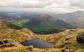 Stickle tarn and Langdale Valley Royalty Free Stock Photo