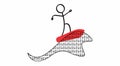 Stickman internet surfing