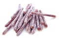 Sticks of saucisson Royalty Free Stock Photo