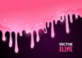 Sticky Oozing Pink Slime Vector Royalty Free Stock Photo