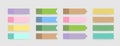 Sticky note paper bookmarks  Illustrations Royalty Free Stock Photo